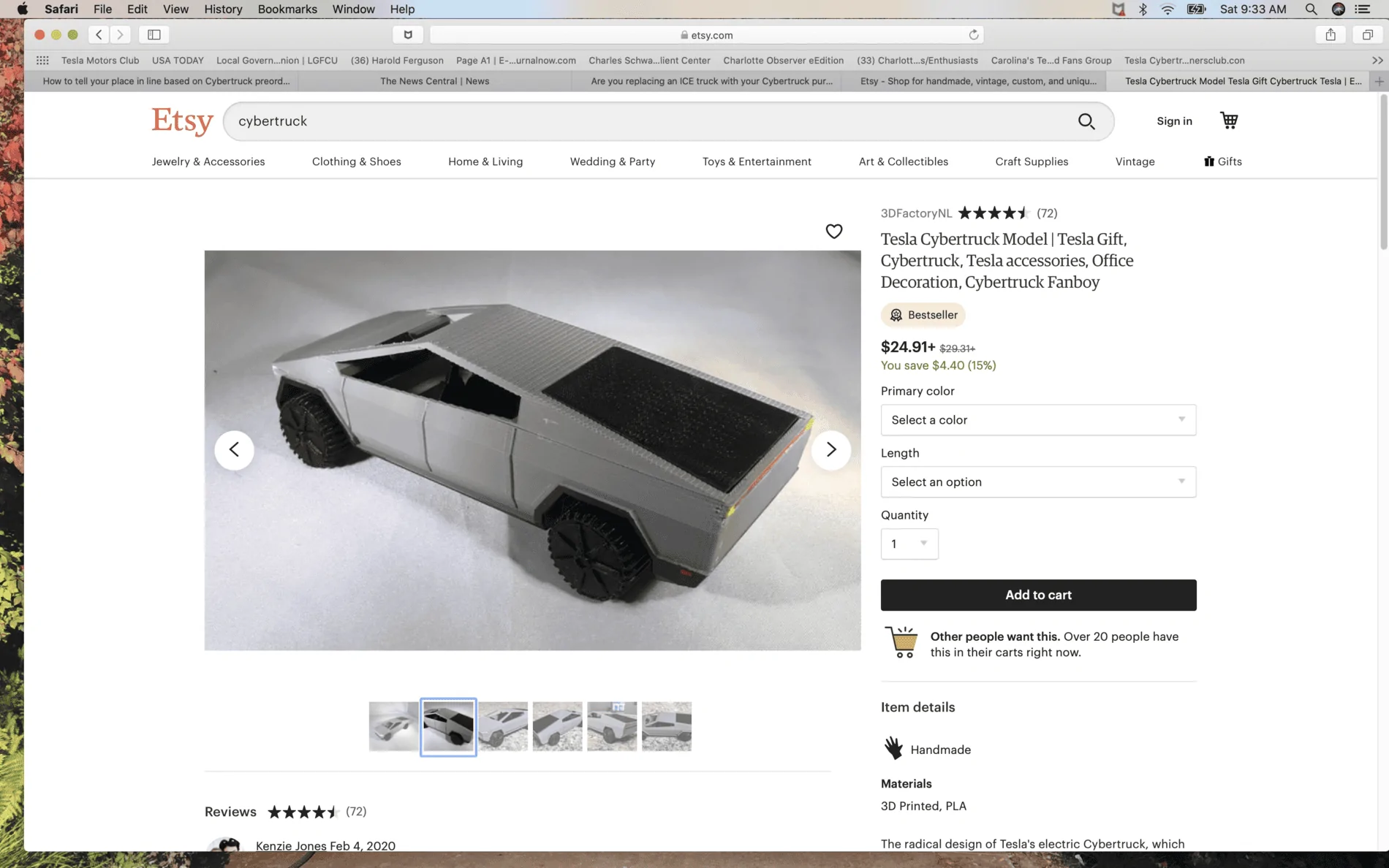 Tesla Model 2 New Wood Cybertruck. The one I have on is al u min e um (English) Screen Shot 2020-02-15 at 9.33.41 AM