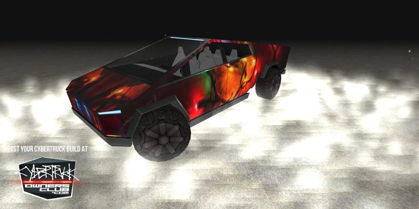 Tesla Model 2 Light Show (Merry Christmas from Tesla) cybertruck-design_christmas_lights