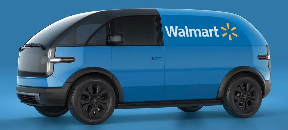 Tesla Model 2 Walmart buying Canoo EV, Rivian laying off.... chip shortages Canoo resurrected after Walmart orders at least 4,500 EVs 2022-07-12 10-53-48