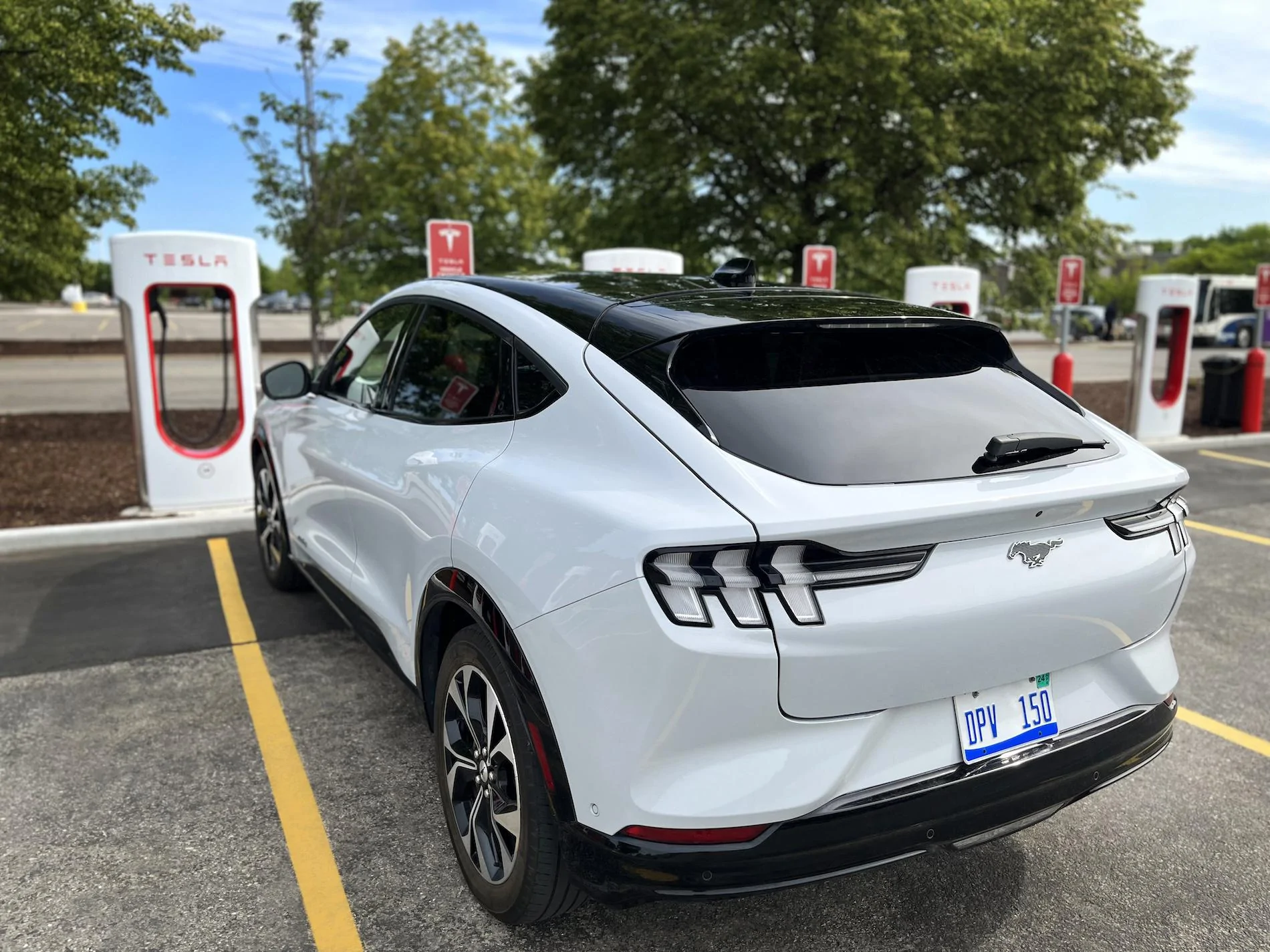 Tesla Model 2 Ford EV will gain access to Tesla Superchargers and come with standard NACS ports starting 2025! Ford_Tesla_Mustang Mach-E (1)