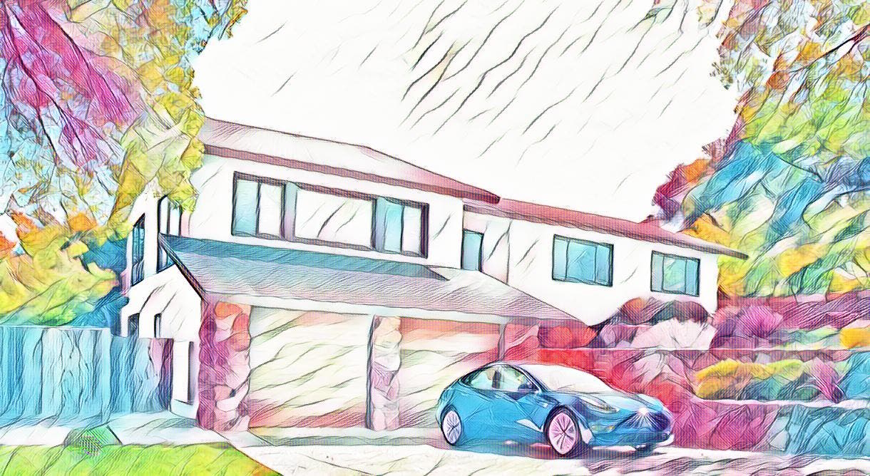 Tesla Model 2 Tesla Introduced A Business Model The World Has Not Seen Before Tesla-Solar-Roof-Tesla-Model-3-Watercolor