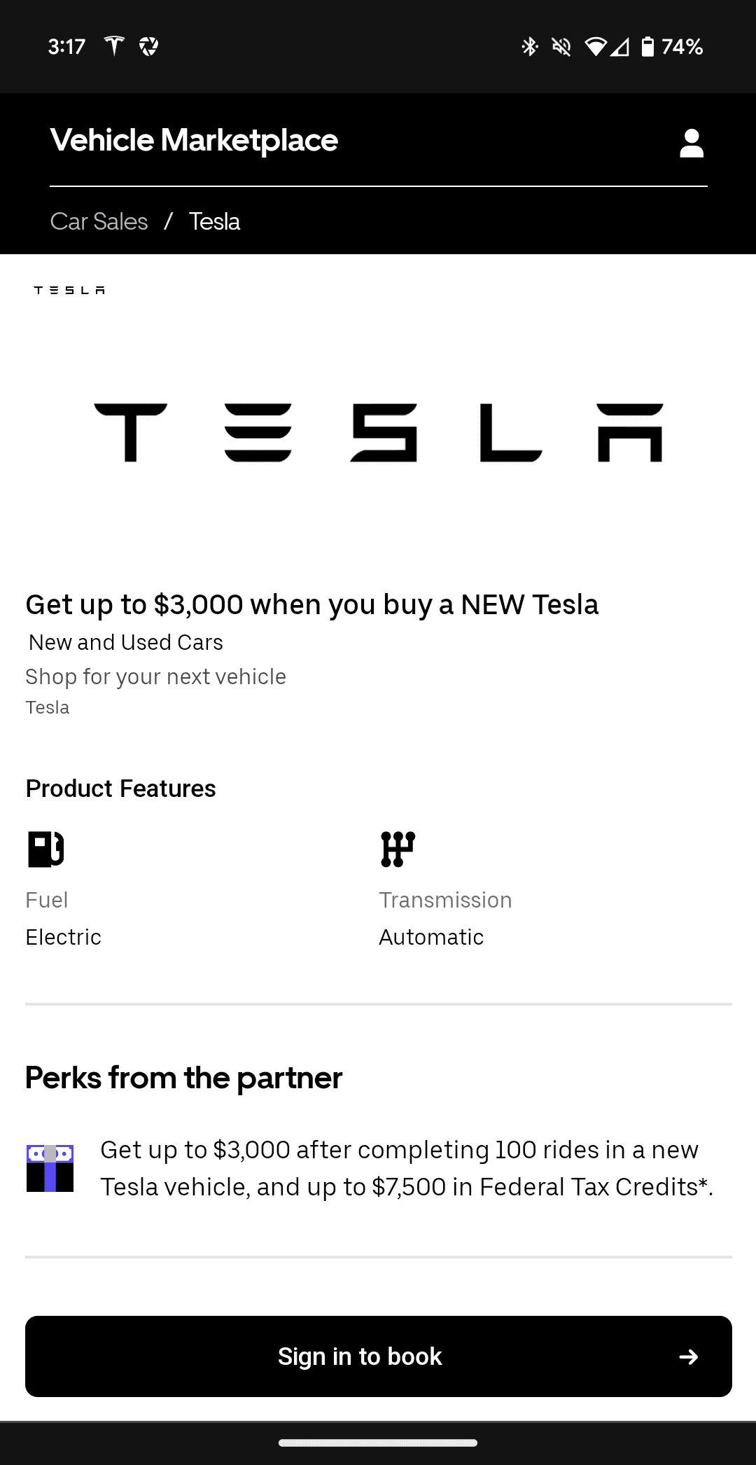Tesla Model 2 Tesla and Uber partner to "drive" year end sales Screenshot_20231218-151746