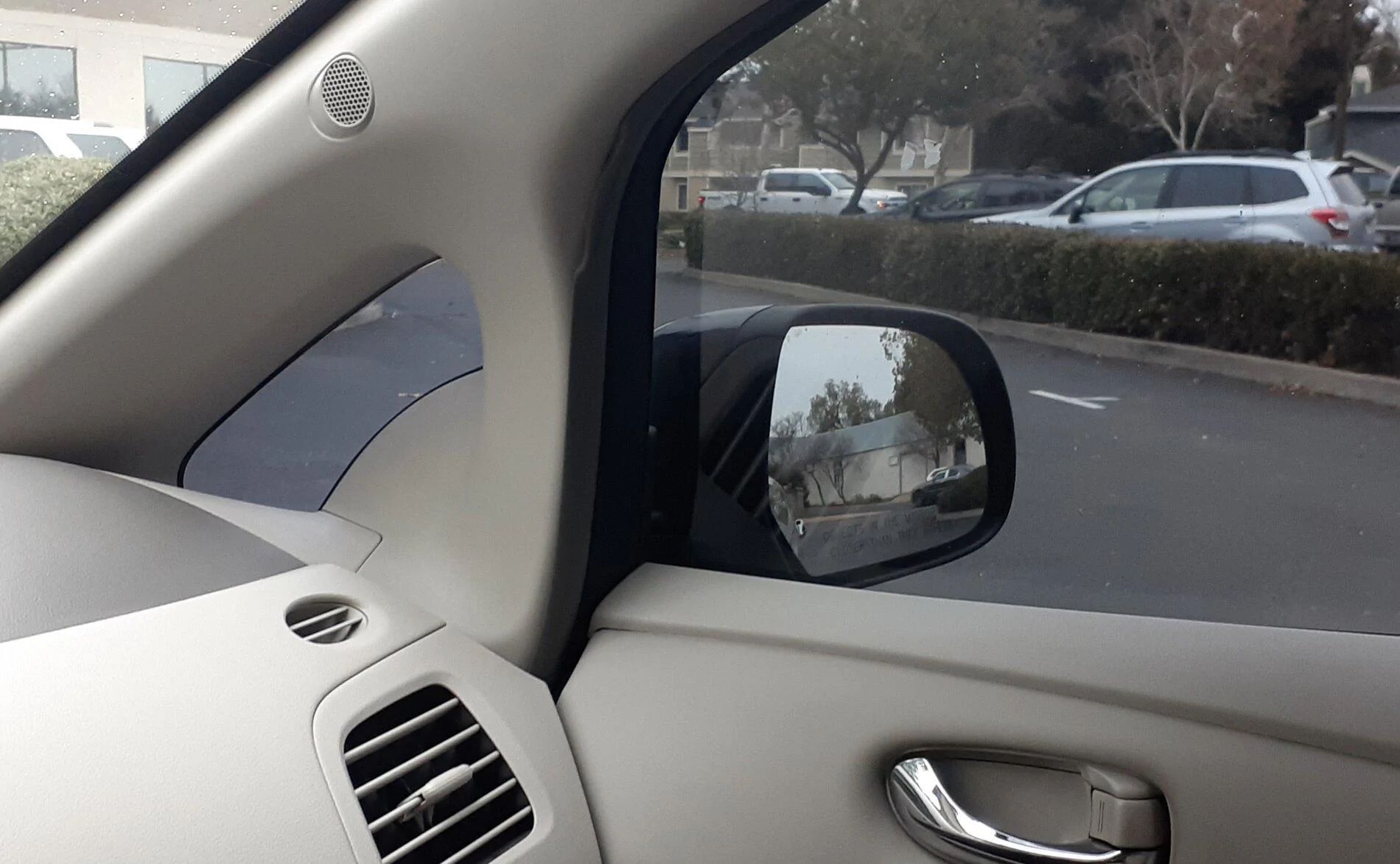 Tesla Model 2 camera side mirror on leaf 20210126_183630