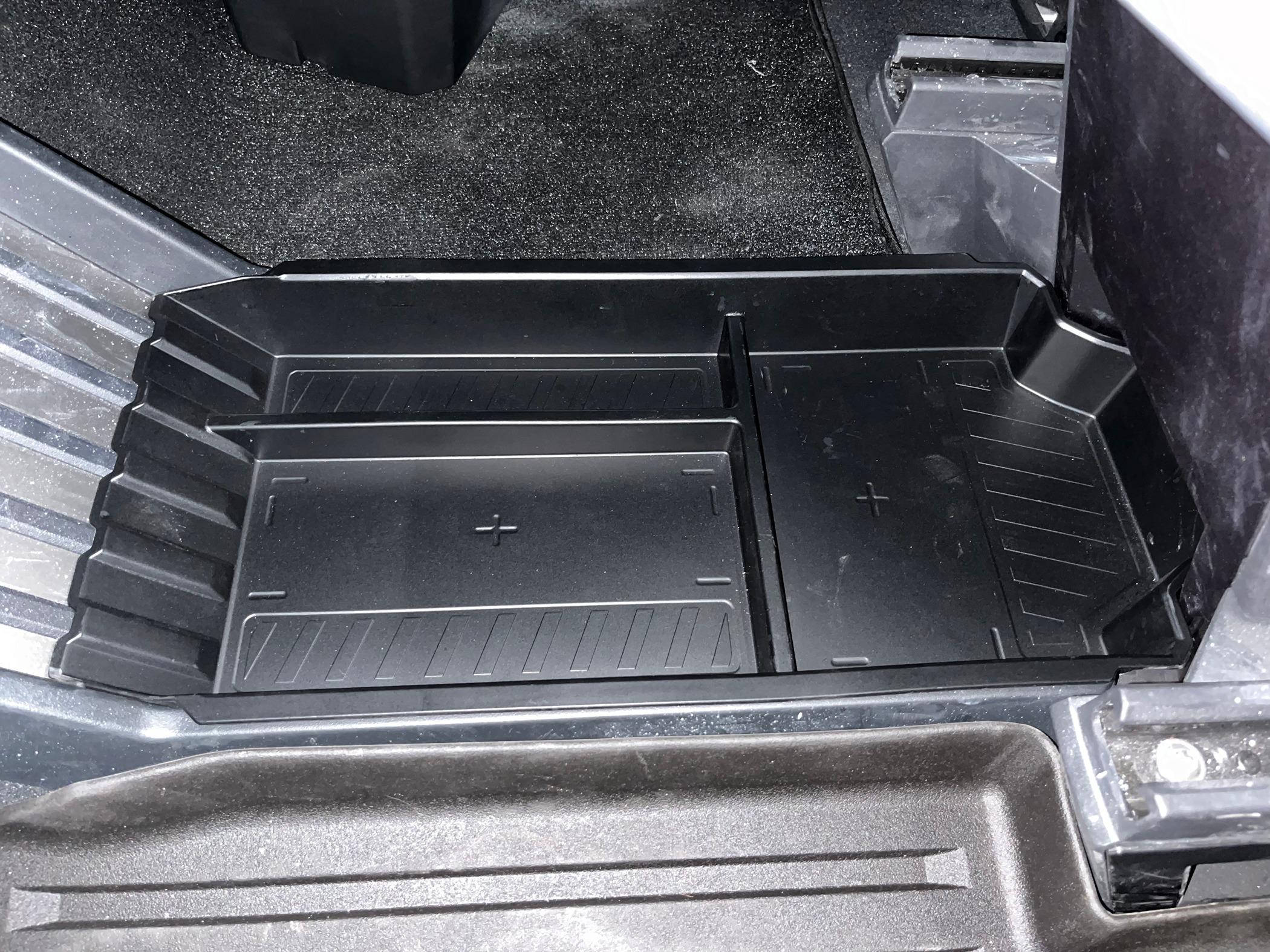 Tesla Model 2 ELECFRESH | Product Testing | Cybertruck Center Floor Storage Solution IMG_1618