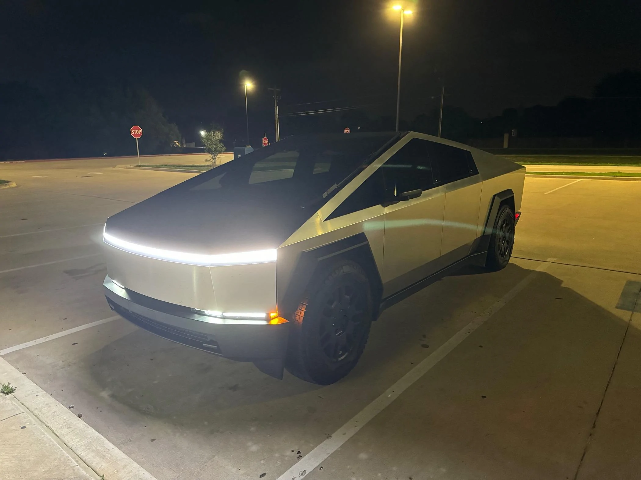 Tesla Model 2 ? Cybertruck Silhouette License Plate Frame; laser etched on stainless steel IMG_6184