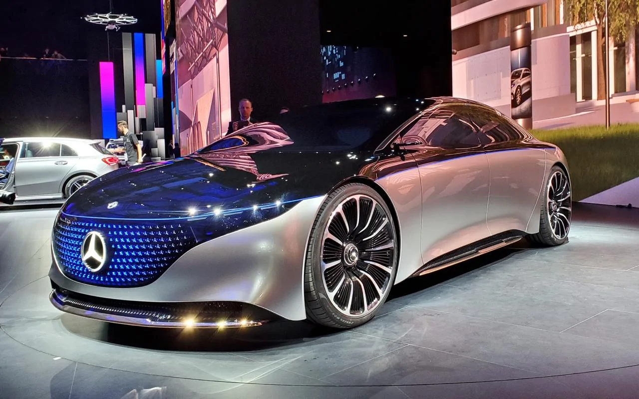 Tesla Model 2 2022 Mercedes-Benz EQS luxury EV: Brains and beauty are a potent combination mercedes-benz-vision-eqs-concept-1