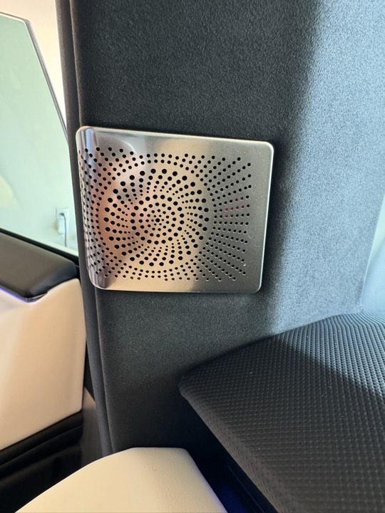 Tesla Model 2 How do you like these speaker area stainless covers 3793e350485342085aa44078f5c44e8