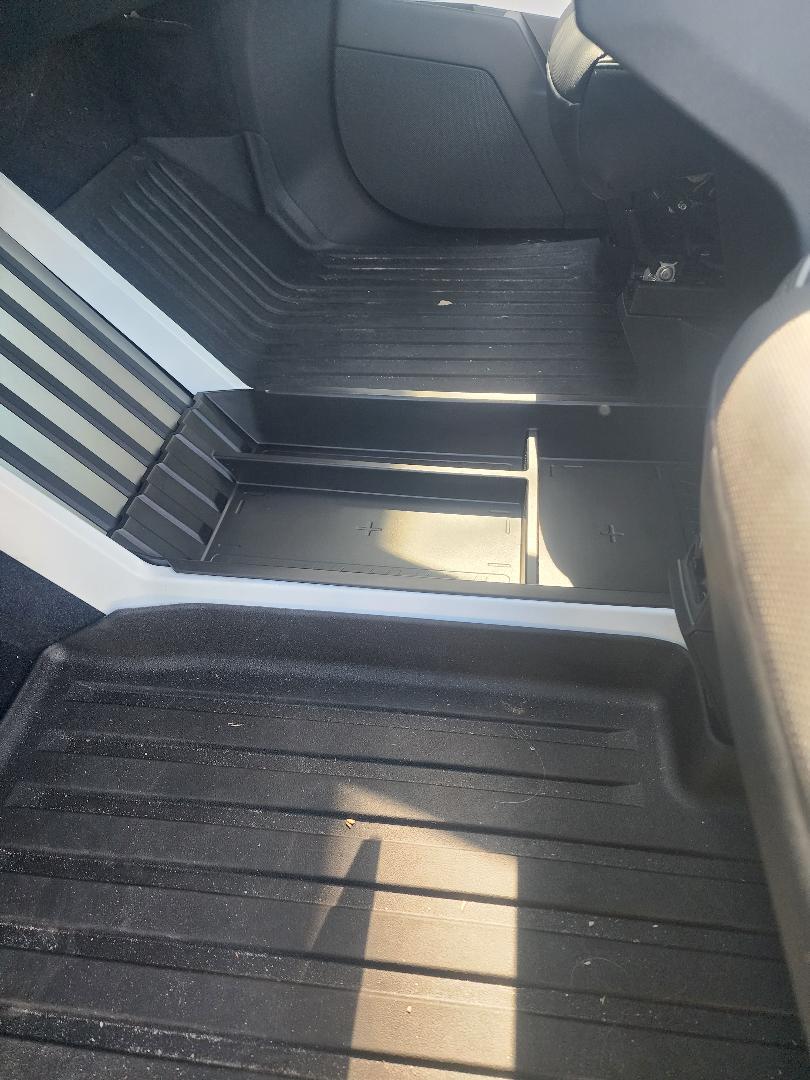 Tesla Model 2 Installed Elecfresh floor center console organizer. elec2