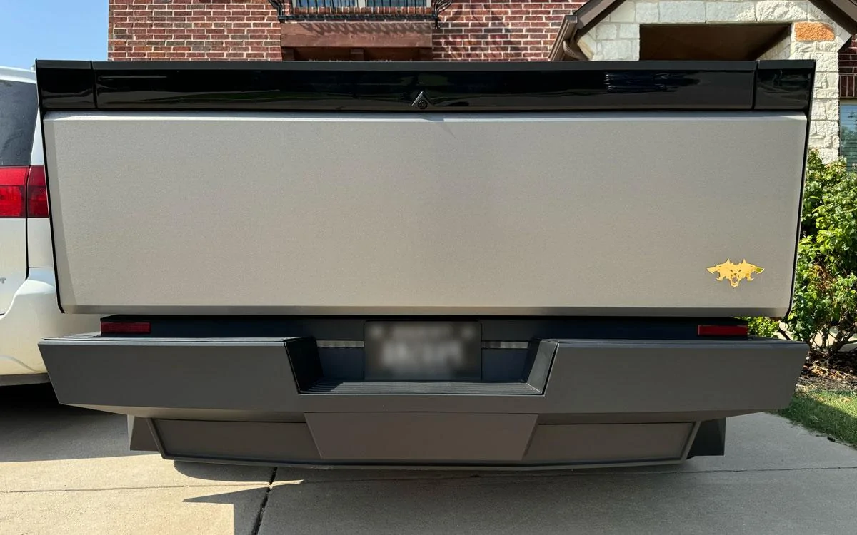 Tesla Model 2 ? Metallic Silver Cyberbeast 3D Laser-Cut Emblems emblem-gold-tailgat