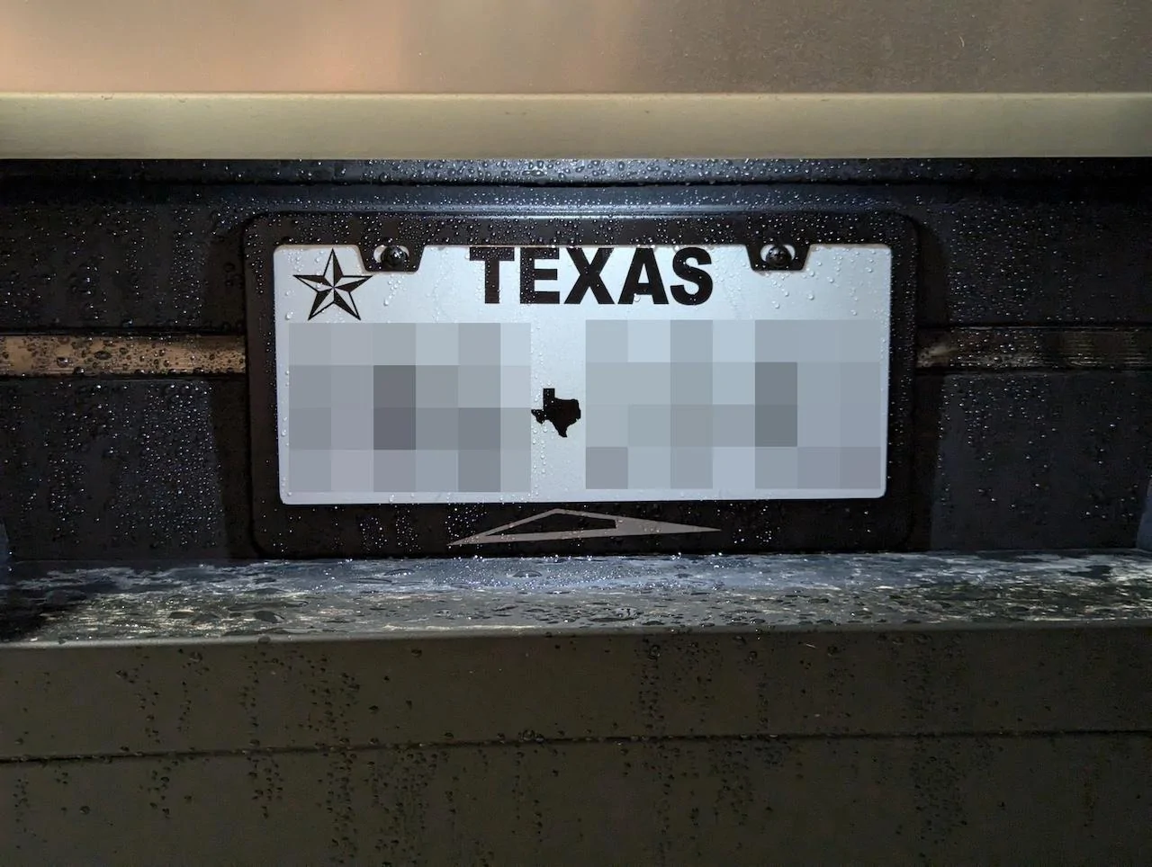 Tesla Model 2 ? Cybertruck Silhouette License Plate Frame; laser etched on stainless steel platefram