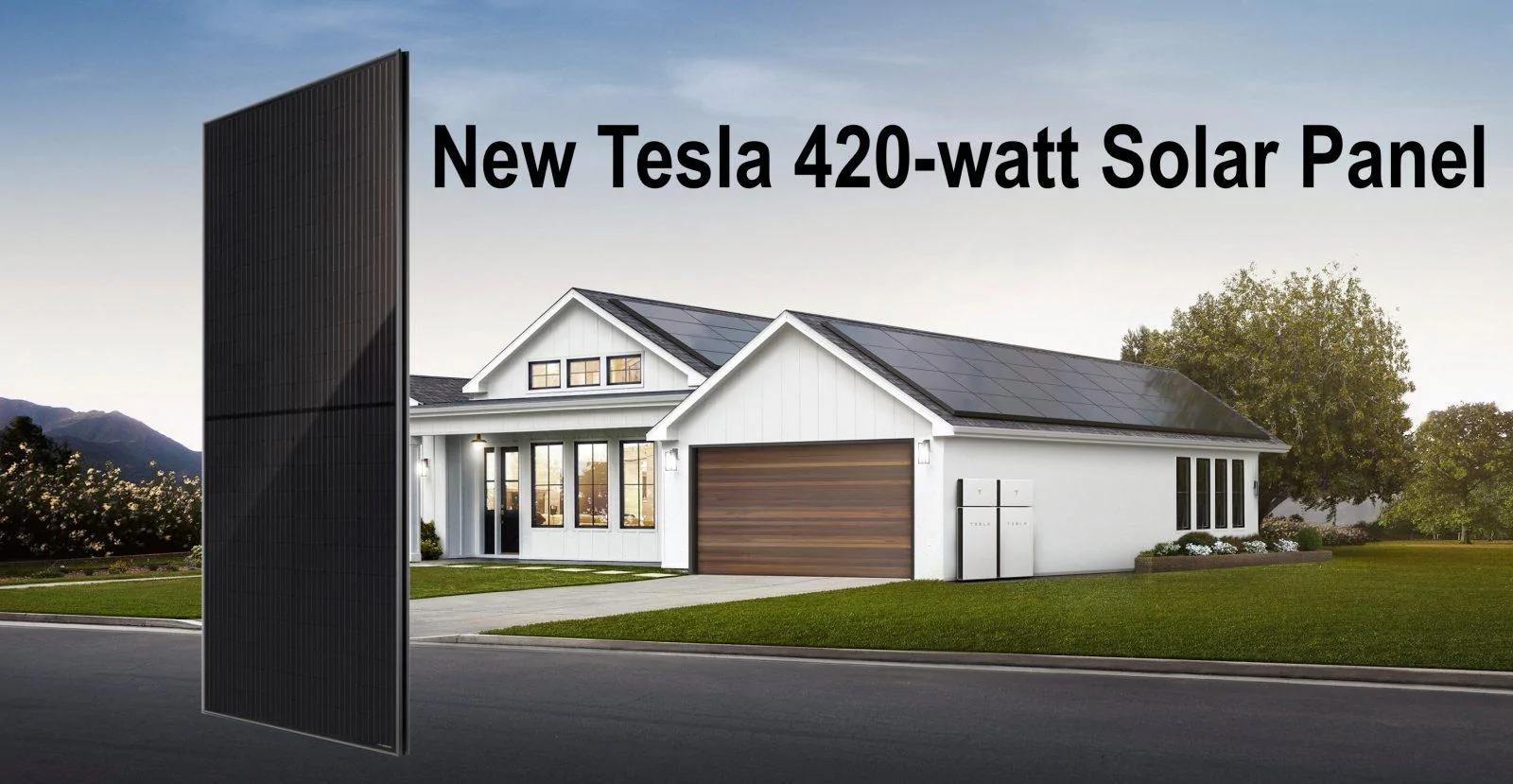 Tesla Model 2 Tesla launches new 420-watt solar panel, setting ‘high’ mark Tesla-420w-solar-panel-hero