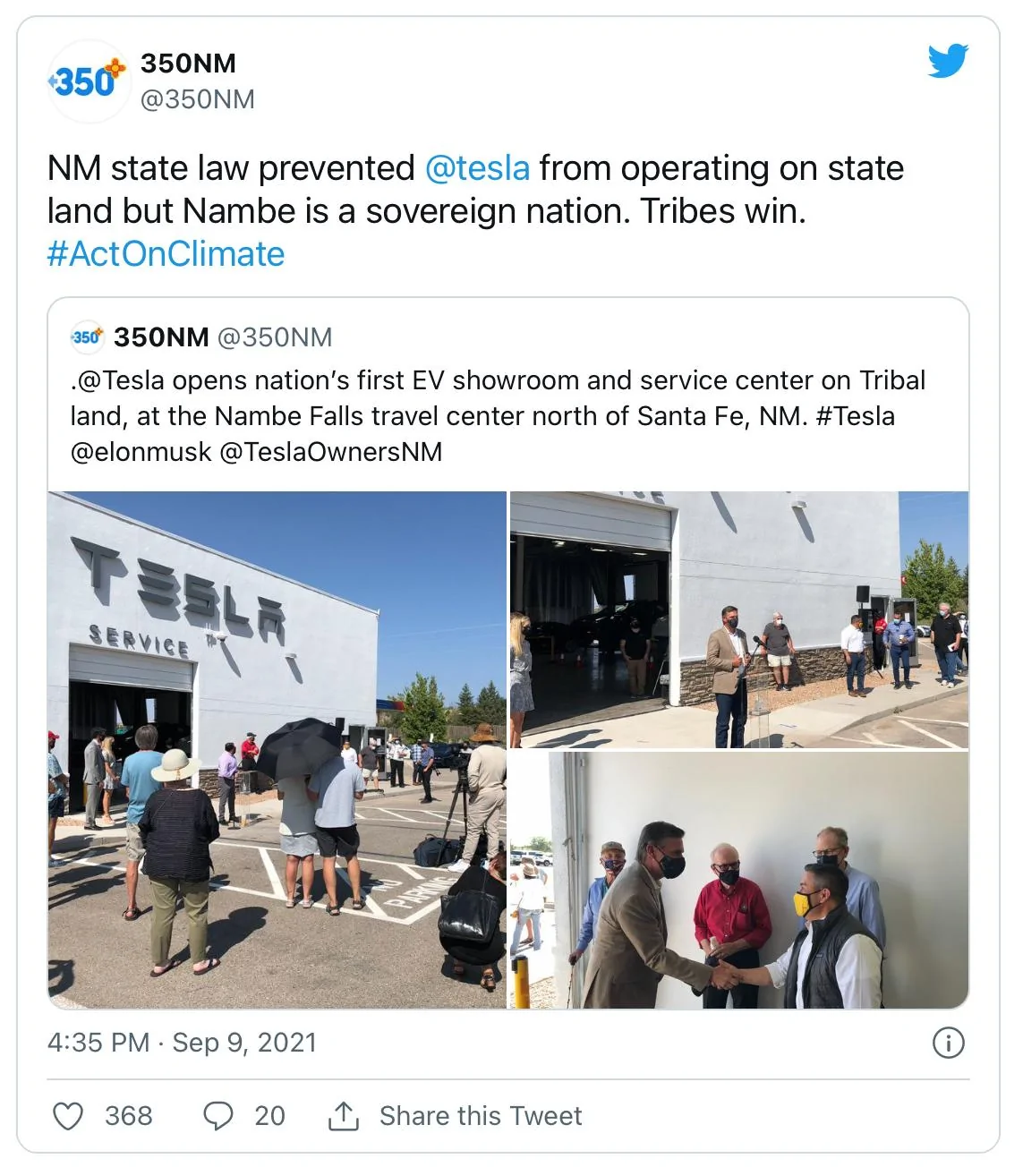 Tesla Model 2 Tesla sidesteps New Mexico ban by building service center in tribal land 3E45AEFE-9F2B-4959-80F9-A7BF33CF10E3