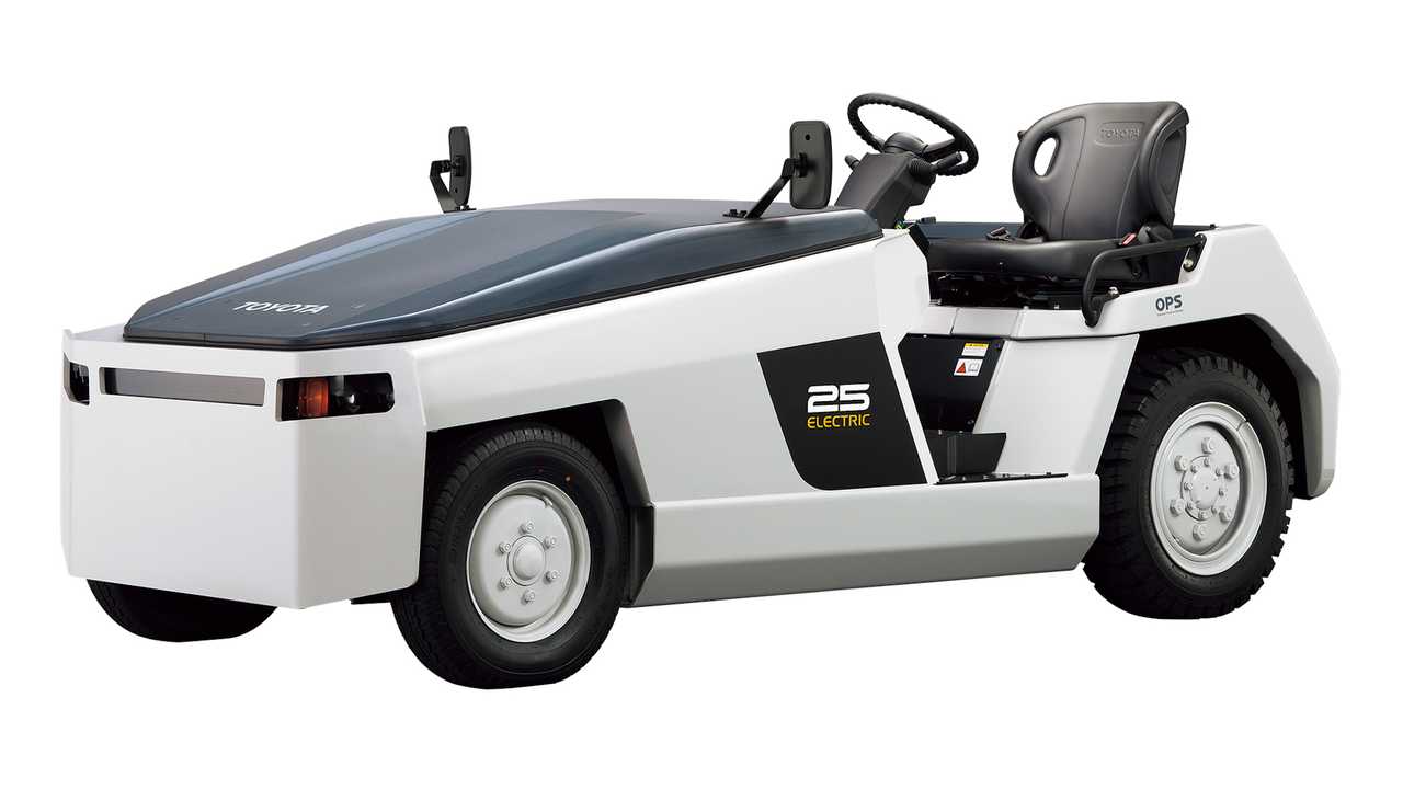 Tesla Model 2 InsideEVs: New Toyota EV Tops Out At 15 MPH And Is Only Useable At Airports toyota-all-electric-3te25-towing-tractor